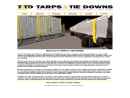 Website Snapshot of TARPS & TIE DOWNS